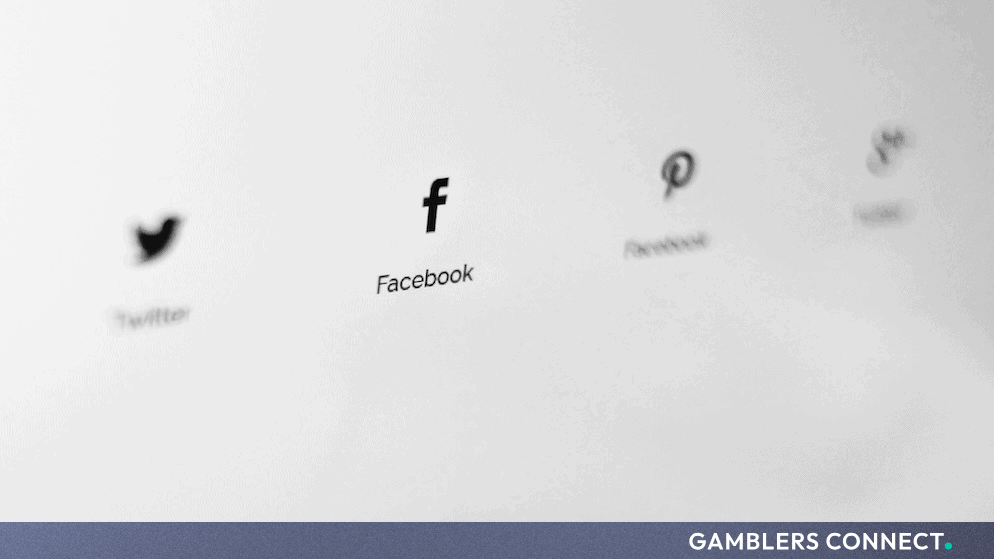 Close-up of digital platform and social network branding.