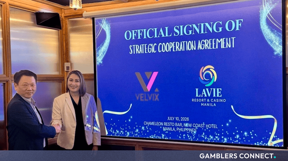 Velvix Corporation Partners with LaVie Resort and Casino Manila to Expand Philippine Footprint 1 The official contract signing between Velvix Corporation and LaVie Resort and Casino Manila, marking the deployment of 16 CurlX slot machines in the Philippines.