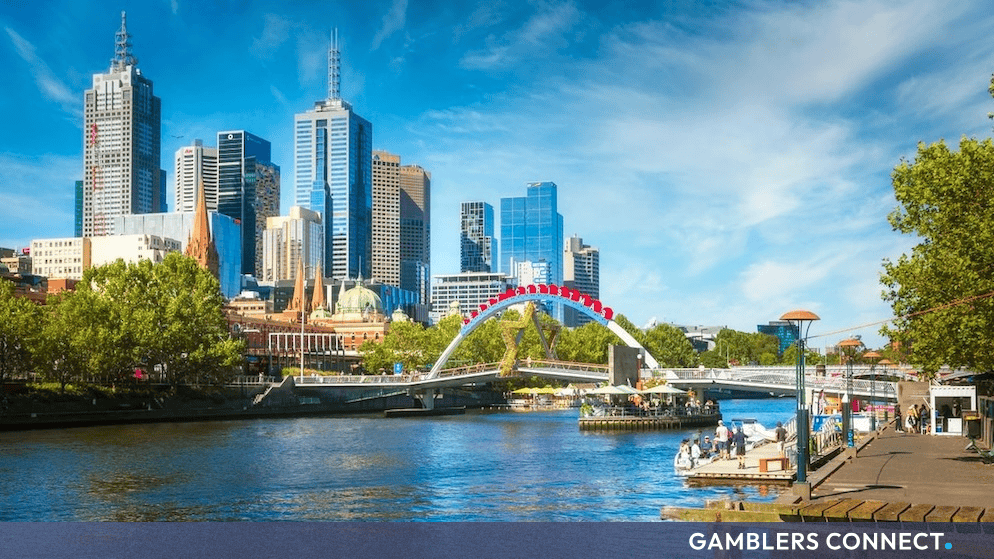 Panoramic daytime view of the Melbourne city skyline and riverfront representing the regulatory jurisdiction of Victoria, Australia.