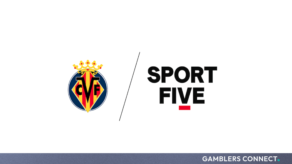SPORTFIVE Secures Exclusive Virtual Advertising Rights with Villarreal CF 1 Villarreal CF and SPORTFIVE corporate branding divided by a diagonal line, marking the multi-season LaLiga media integration.