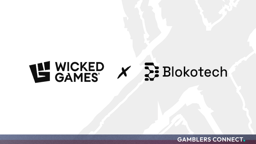 Wicked Games Partners with Blokotech to Accelerate Latin American Expansion 1 The official B2B launch graphic celebrating the strategic slot distribution agreement between Wicked Games and Blokotech.