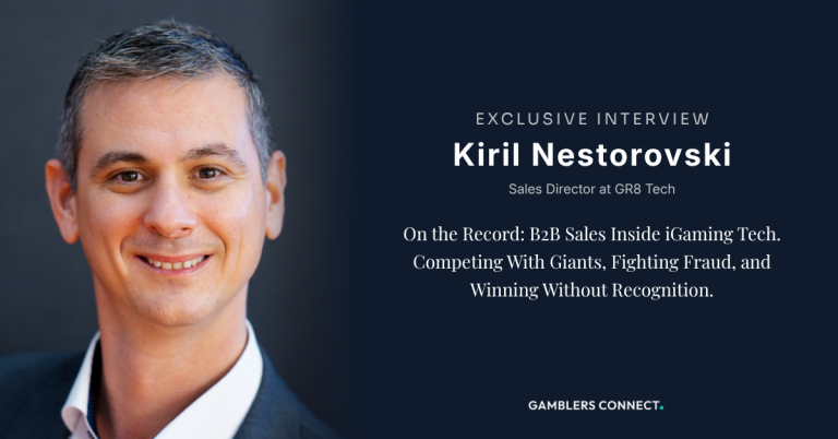Kiril Nestorovski, Sales Director at GR8 Tech Talks About Sales In The Evolving iGaming Landscape