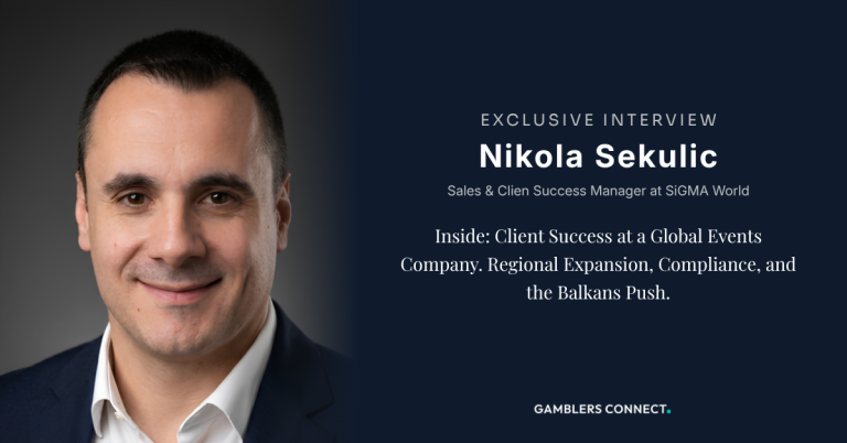 Interview: Nikola Sekulic – Sales & Client Success Manager at SiGMA