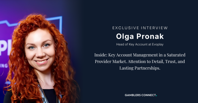 Interview: Olga Pronak Head of Key Account Management Department at Evoplay