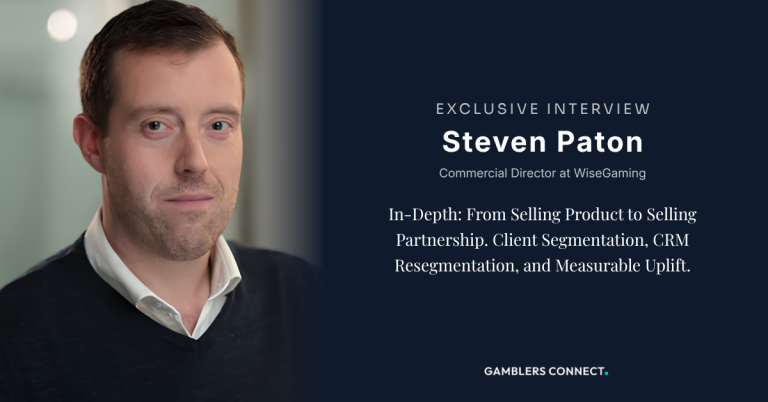 Interview: Steven Paton, Commercial Director & Senior iGaming Specialist at WiseGaming