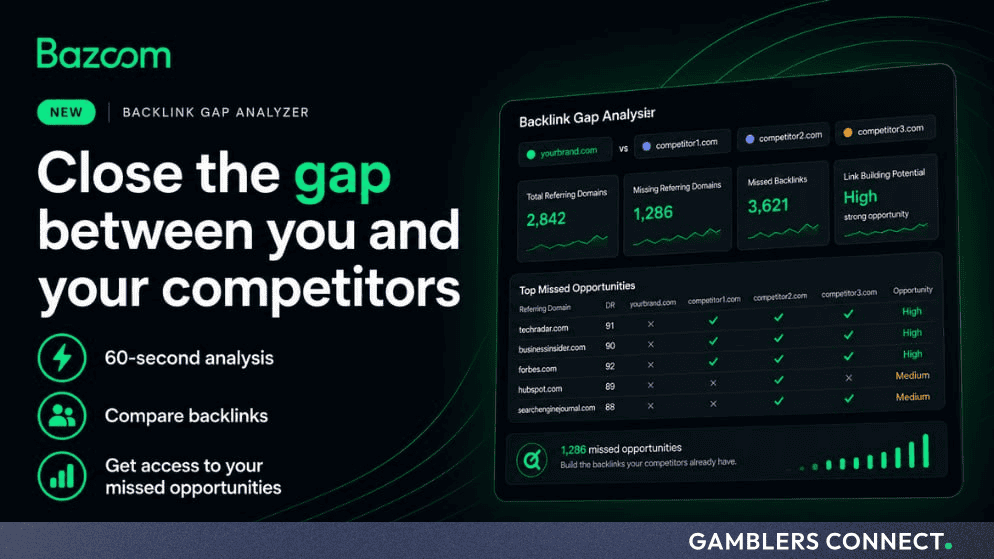 Bazoom launches free backlink gap analyzer
