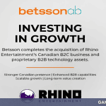 Betsson Completes €64.5M Acquisition of Rhino Entertainment’s Canadian Assets