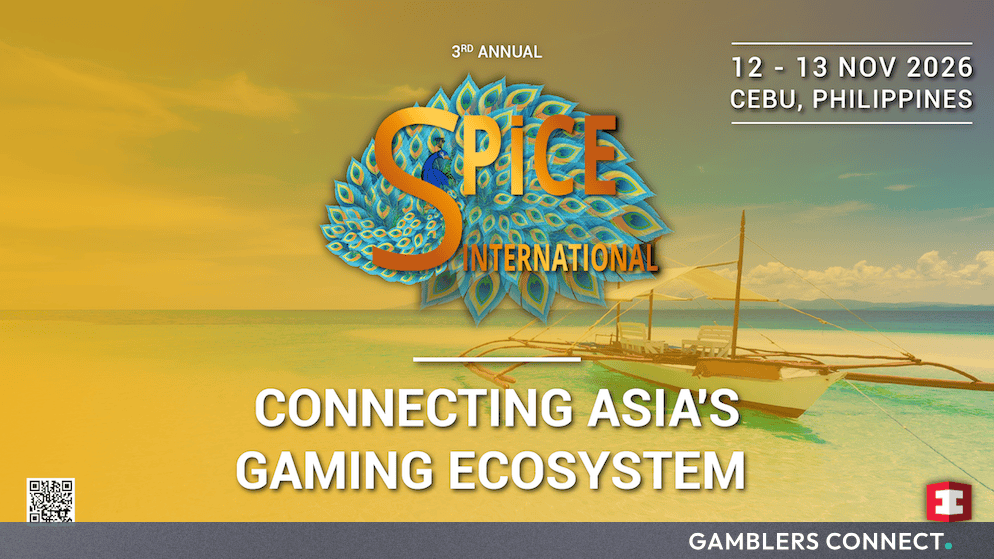 Promotional banner for the 3rd Annual SPiCE International 2026 taking place in Cebu, Philippines, featuring a traditional outrigger boat on tropical waters.