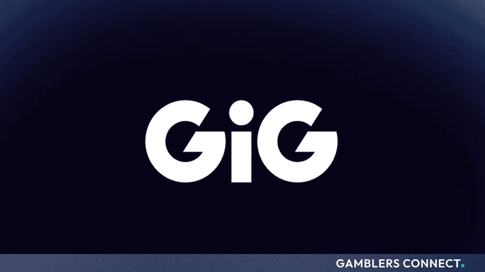 Corporate logo of GiG Software displayed against a dark purple and teal gradient background.