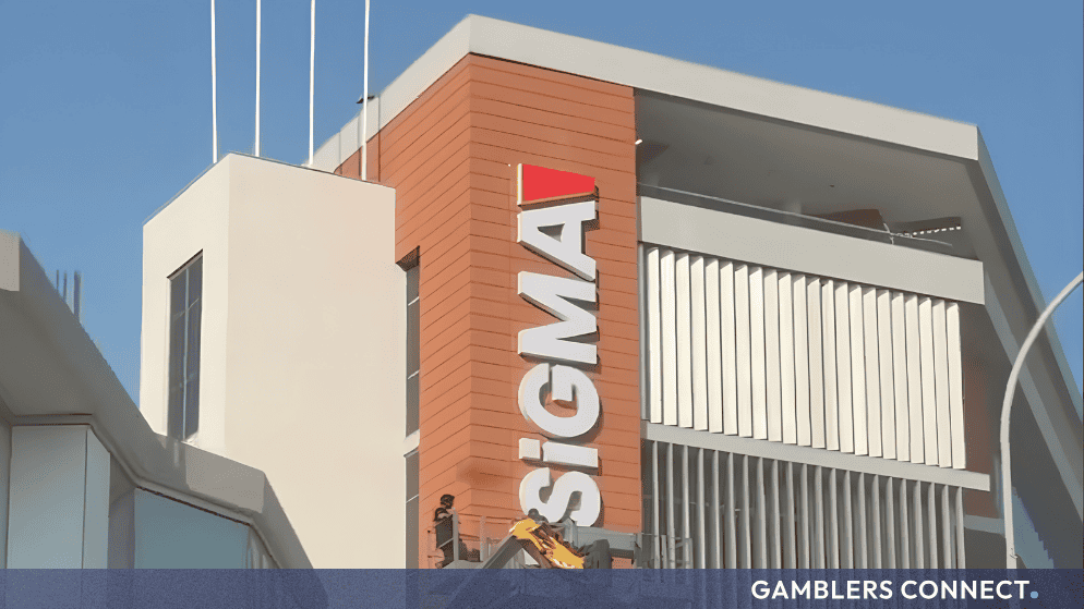 Modern exterior view of the new SiGMA World office building located in Limassol, Cyprus.