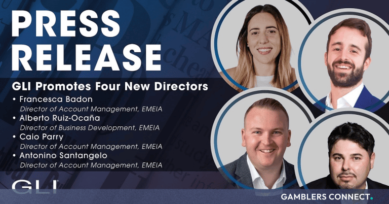 Gaming Laboratories International Announces Four Sales Director Promotions Across EMEIA