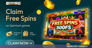 how to claim free spins on 1spin4win