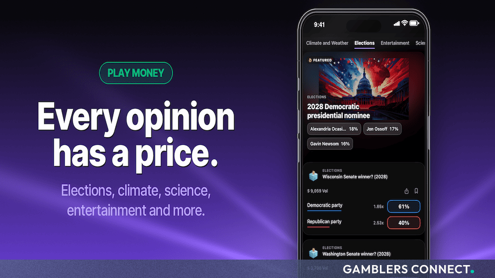 Promotional graphic showing the OpinionKings app interface on an iPhone alongside the text "Every opinion has a price."