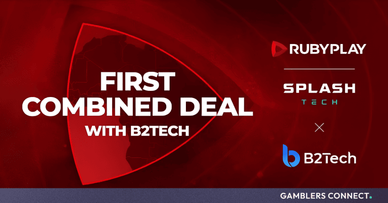 B2Tech Goes Live With RubyPlay Content And Splash Tech Real-Money Jackpots