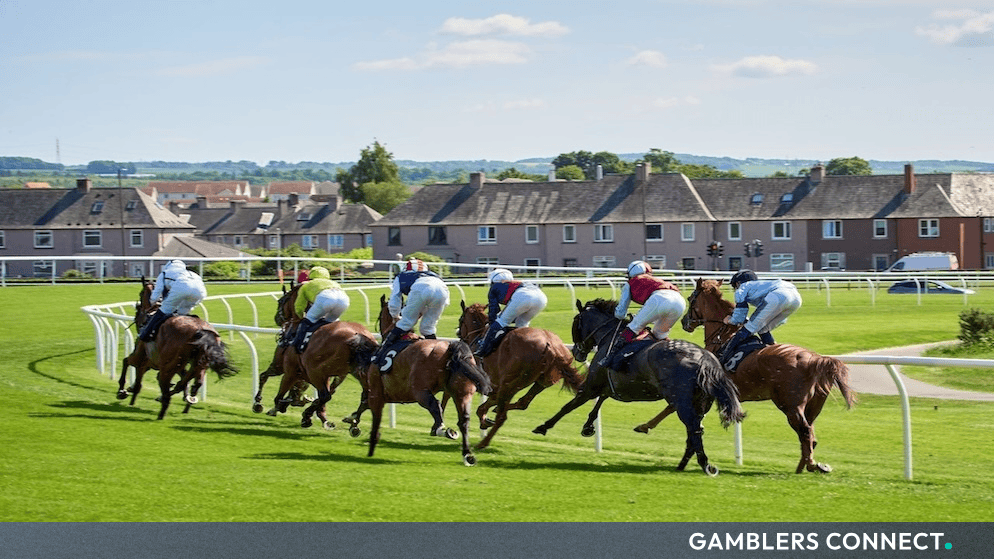Horse racing track representing BetGoodwin sports betting platform and prospective IPO