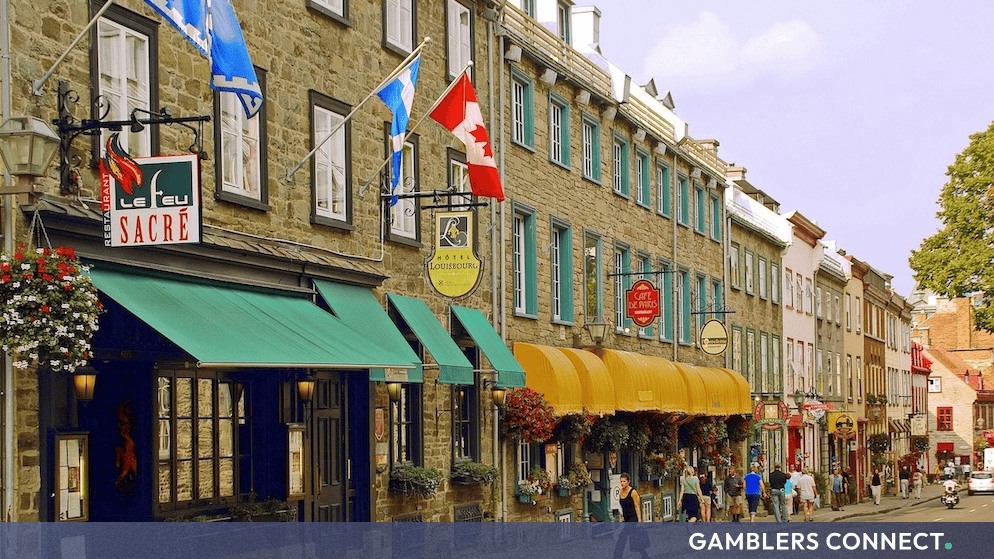 Historic street scene in Canada representing national sports betting advertising regulations under Bill S 211