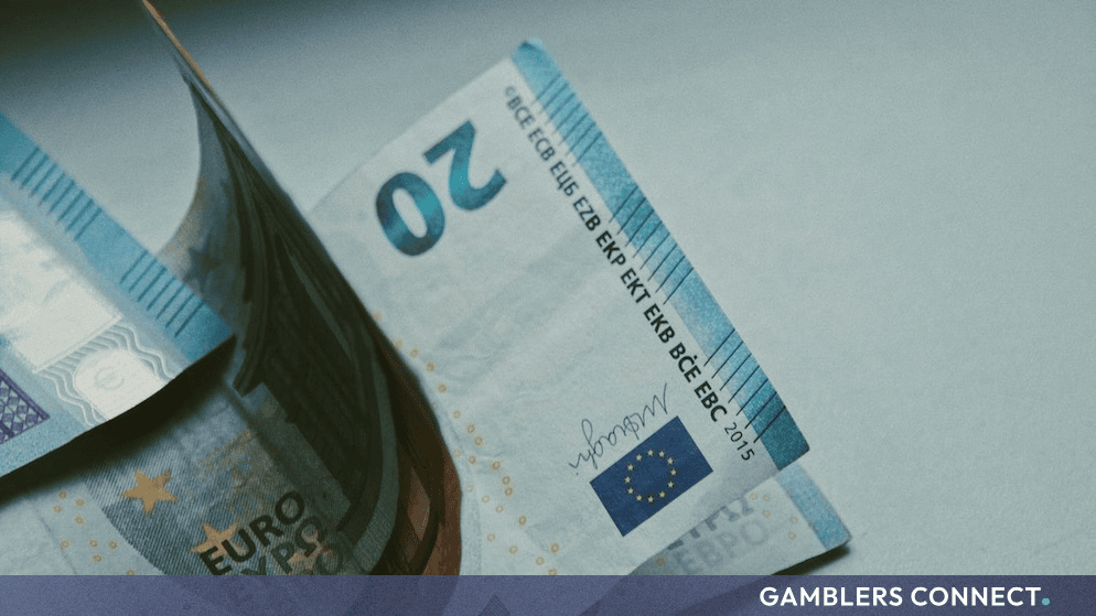European currency notes representing record fine issued by Dutch Gaming Authority
