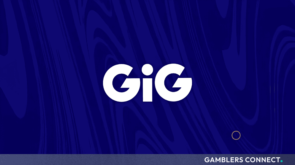 GiG Software corporate branding background in deep blue representing Q3 financial performance and market analysis