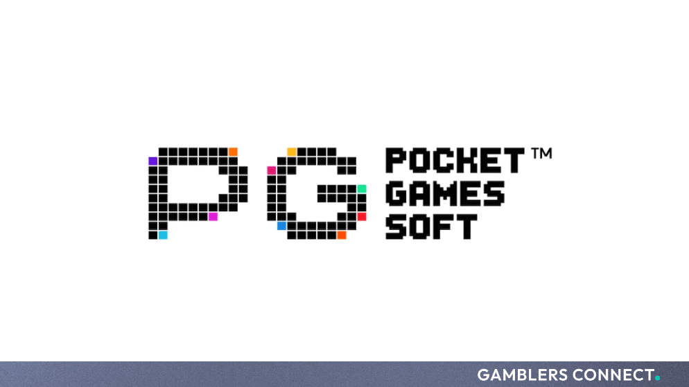 Pocket Games Soft corporate logo against a clean white background representing mobile gaming innovation and SiGMA sponsorship