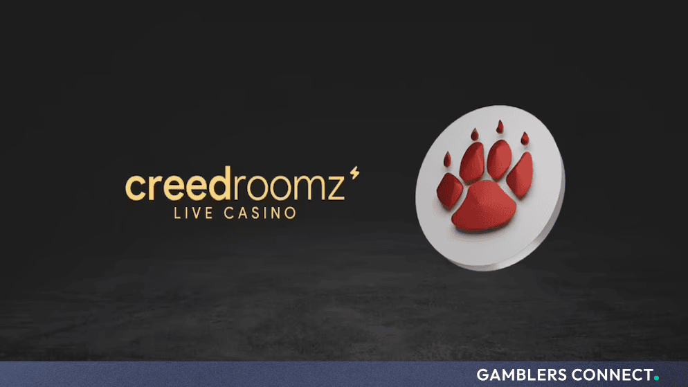 CreedRoomz Live Casino logo and emblem representing partnership with QTech
