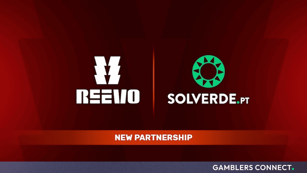 REEVO and Solverde.pt partnership logo on red background