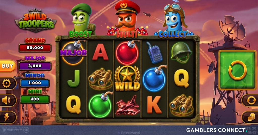 Spinomenal Launches Military Themed Slot 3 Wild Troopers