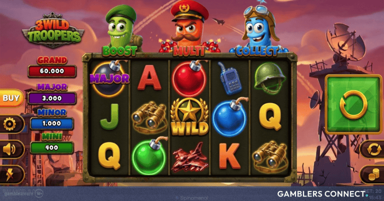 Spinomenal Launches Military Themed Slot 3 Wild Troopers