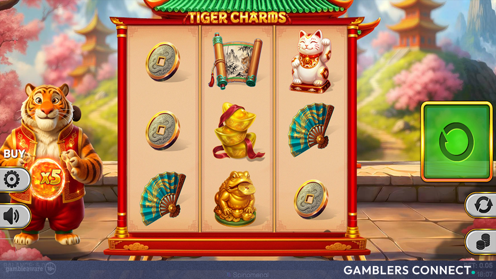 Spinomenal Celebrates Good Fortune With the Release of New 3x3 Slot Tiger Charms