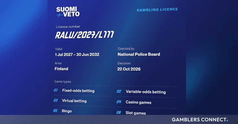 SuomiVeto Secures Gambling Licence For Finnish Market Launch In 2027